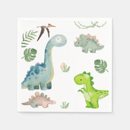 Dinosaur Birthday Napkins Pappersservett