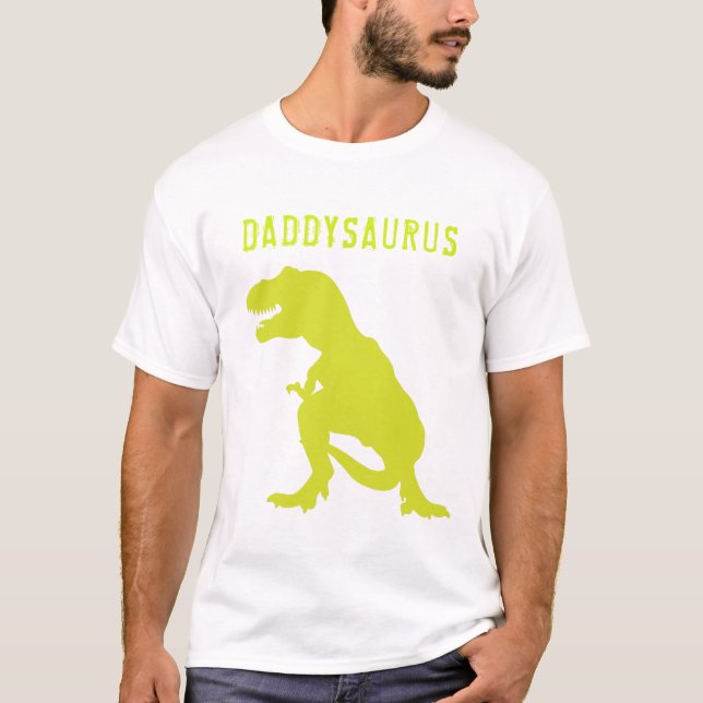 Dinosaur Birthday Pappa T-Shirt (Framsida)