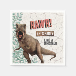 Dinosaur Birthday Pappersservett