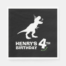 Dinosaur Birthday Papprare Napkins Pappersservett