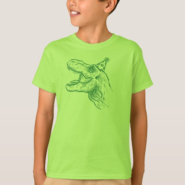 Dinosaur Birthday Shirt Tröja (Framsida)