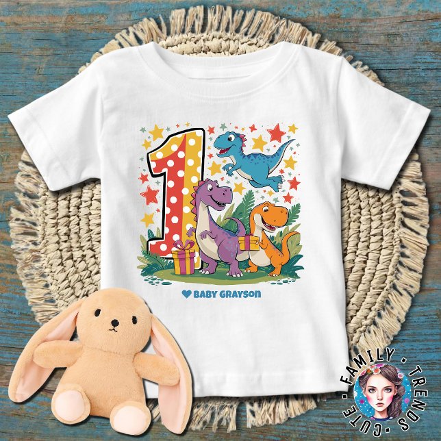 Dinosaur Birthday T Shirt (Skapare uppladdad)