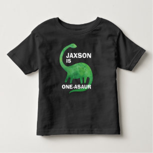 Dinosaur Birthday T-Shirt - Valfri ålder - Lägg ti