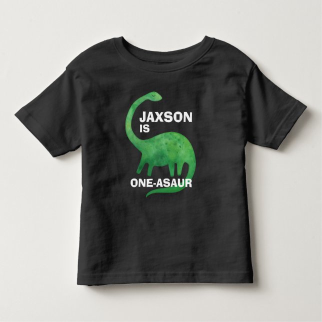 Dinosaur Birthday T-Shirt - Valfri ålder - Lägg ti (Framsida)