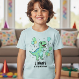 Dinosaur Birthday T-Shirt: Your Child's Custom T Shirt