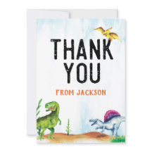 Dinosaur Birthday Tack du Card