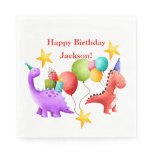 Dinosaur Birthday Tallrikar