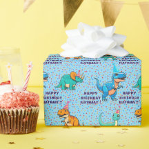 Dinosaur Birthday Wrapping Papper