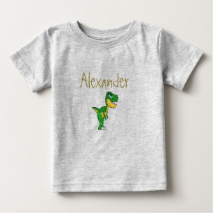Dinosaur Blue Cute Anpassningsbar Boy T Shirt