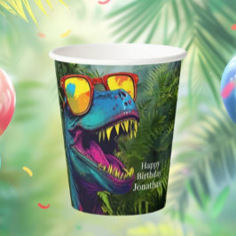 Dinosaur Blue Grattis på födelsedagen
