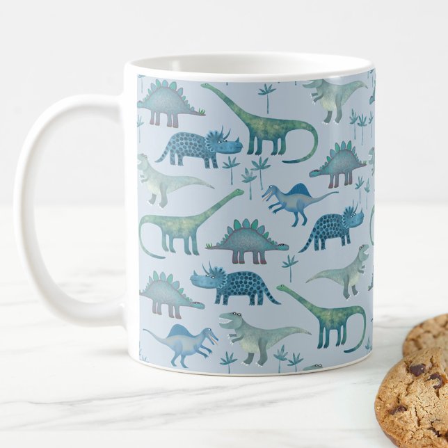 Dinosaur Blue Kaffemugg (Skapare uppladdad)