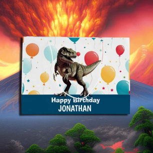 Dinosaur Blue Party Balloons