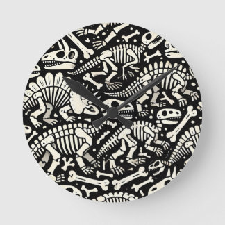 Dinosaur Bone Äventyr Rund Klocka