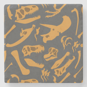 Dinosaur Bones (Grått) Underlägg Sten