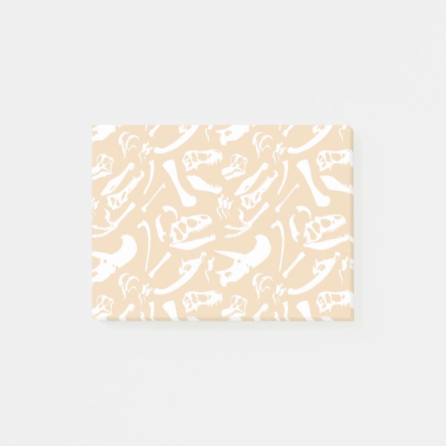 Dinosaur Bones (Guld) Post-it Block (Framsida)