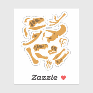 Dinosaur Bones Klistermärken