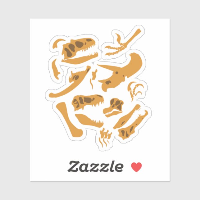 Dinosaur Bones Klistermärken (Ark)