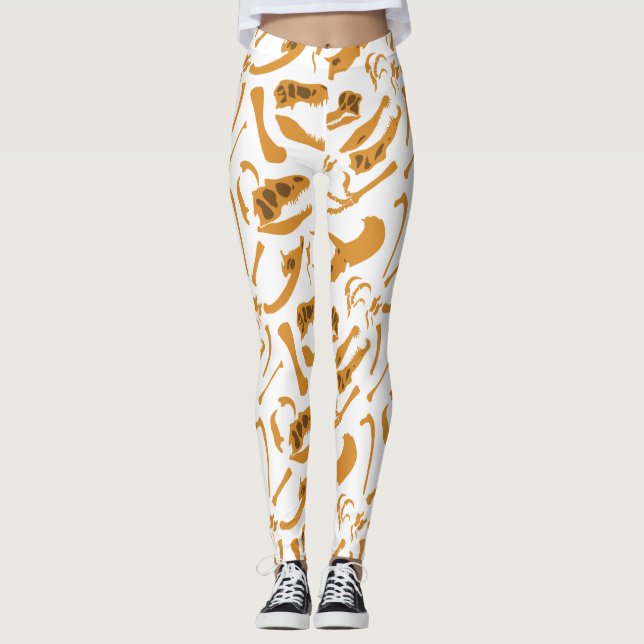 Dinosaur Bones Leggings (Framsida)