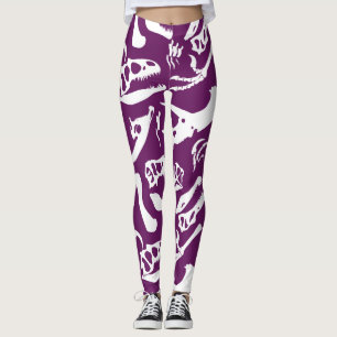 Dinosaur Bones (Lila) Leggings