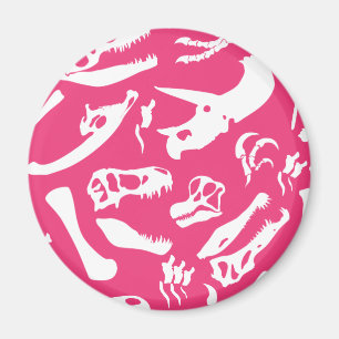 Dinosaur Bones (Rosa) Magnet