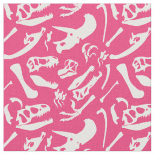 Dinosaur Bones (Rosa) Tyg