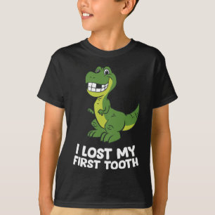 Dinosaur Borttappad First Tooth T Shirt
