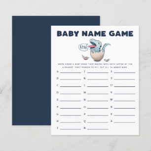 Dinosaur Boy Baby Namn Shower Game