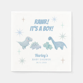 Dinosaur Boy Shower RAWR Napkins Pappersservett
