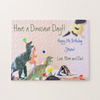 Dinosaur Boys Birthday Gift Jigszle Puzzle Pussel