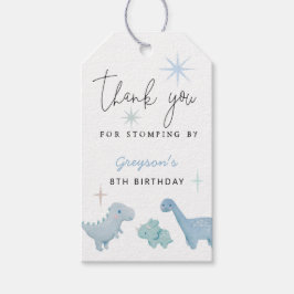 Dinosaur Boys Födelsedagsfest Presentetikett