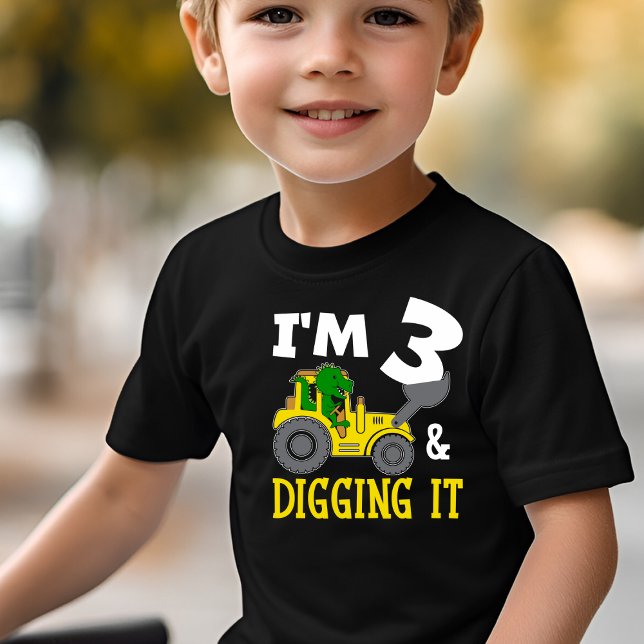 Dinosaur Boys Grävande tre T-Shirt (Skapare uppladdad)