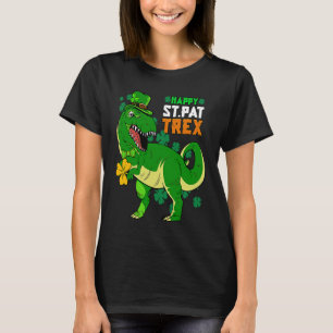 Dinosaur Boys lycklig St Pat Trex Day Saint patric T Shirt