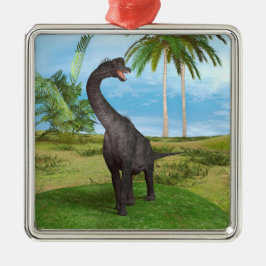 Dinosaur Brachiosaurus Julgransprydnad Metall