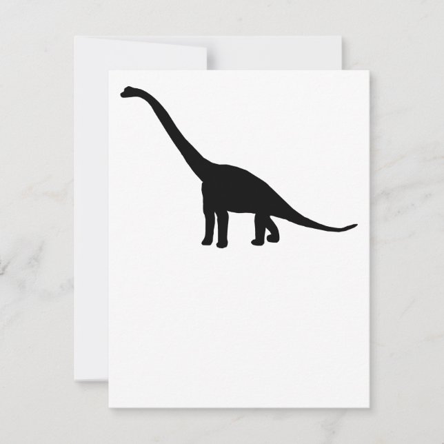 Dinosaur Brontosaurus Silhouette (Framsida)