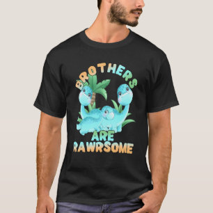 Dinosaur Brother 3 Brothers Big Little Mitten Rawr T Shirt
