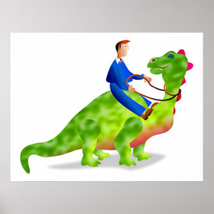 Dinosaur Business Poster