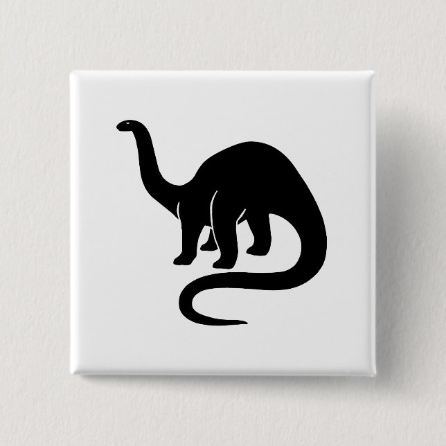 Dinosaur Button Black Knapp (Framsida)