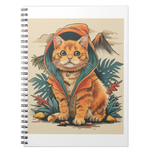 Dinosaur Cat Explorer Anteckningsbok