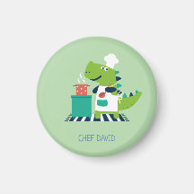 Dinosaur chef badge