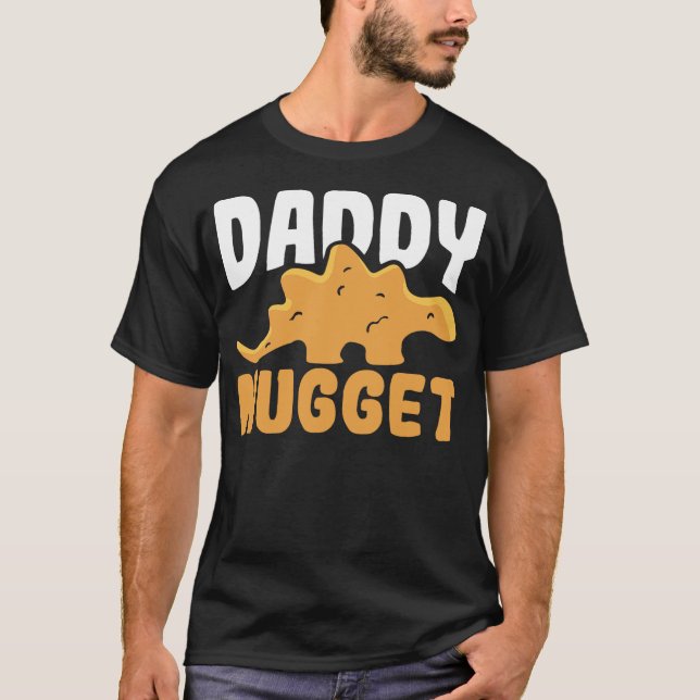 Dinosaur Chicken Dady Nugget Men Dino Nugget T Shirt (Framsida)