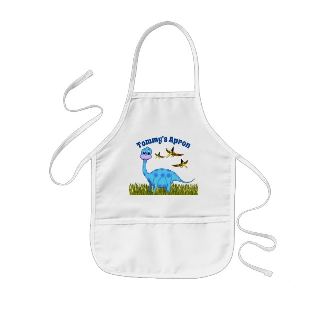 Dinosaur Children's Apron Barnförkläde (Framsidan)
