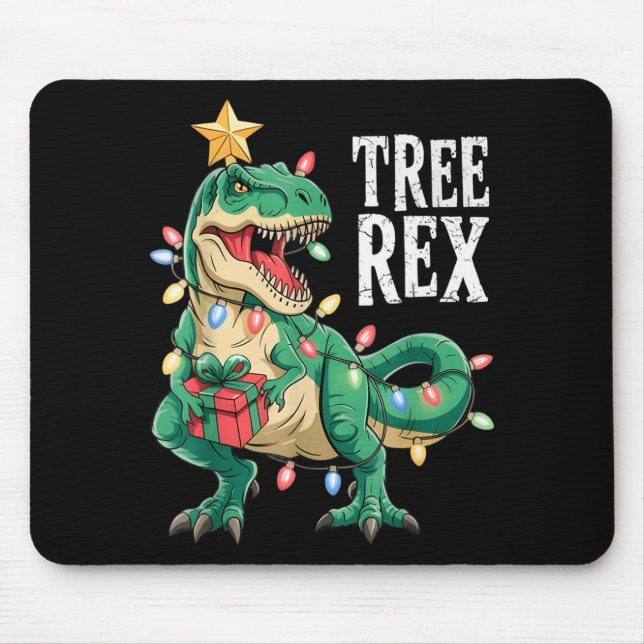 Dinosaur Christmas Tree Rex Pajamas Men Boys Xmas  Musmatta (Framsidan)