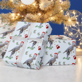 Dinosaur Christmas Wrapping Paper Roll Presentpapper