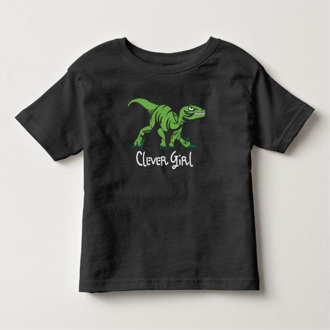 Dinosaur Clever Girl T Shirt (Framsida)