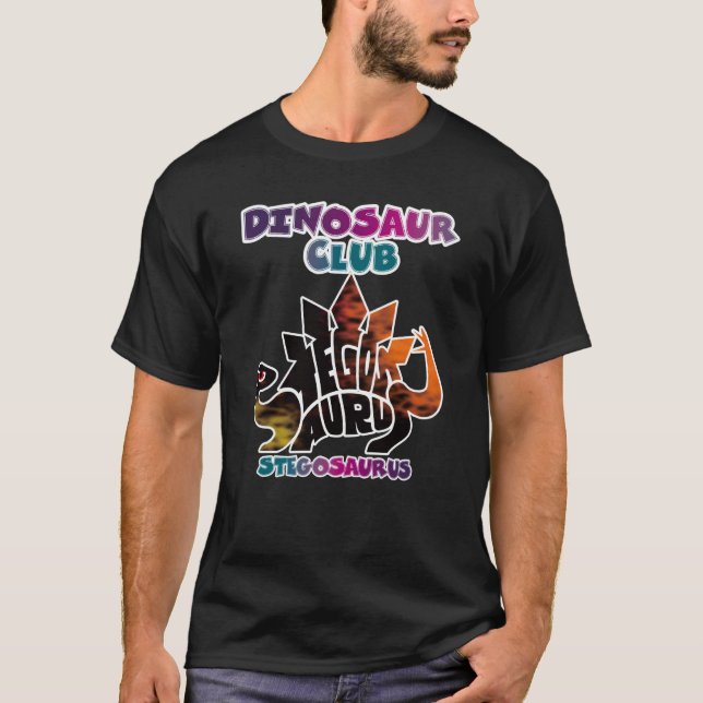 DINOSAUR CLUB STEGOSAURUS T SHIRT (Framsida)