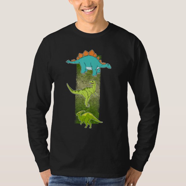 Dinosaur Collection Archosaur Jurassic Saurian Din T Shirt (Framsida)