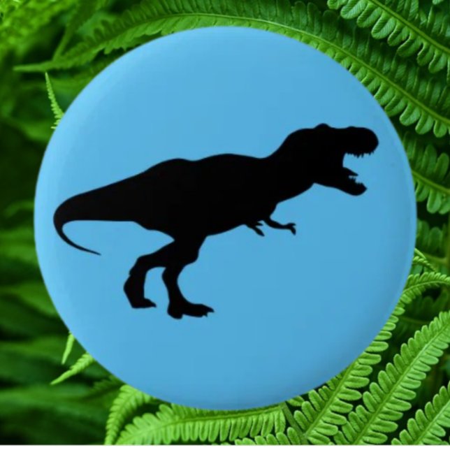 Dinosaur Colorful Blue Knapp (Bring your dream party to life with our selection of quality Dinosaur themed party supplies )