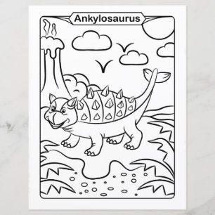 Dinosaur Coloring Page - Ankylosaurus