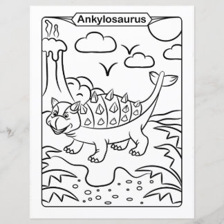 Dinosaur Coloring Page - Ankylosaurus