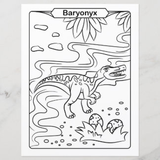Dinosaur Coloring Page - Baryonyx
